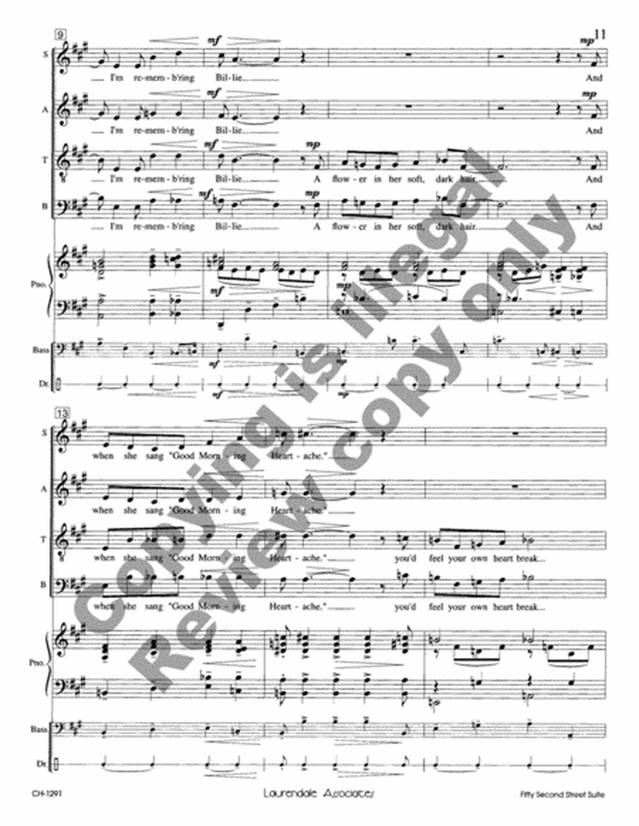 Fifty-Second Street Suite (Choral Score)
