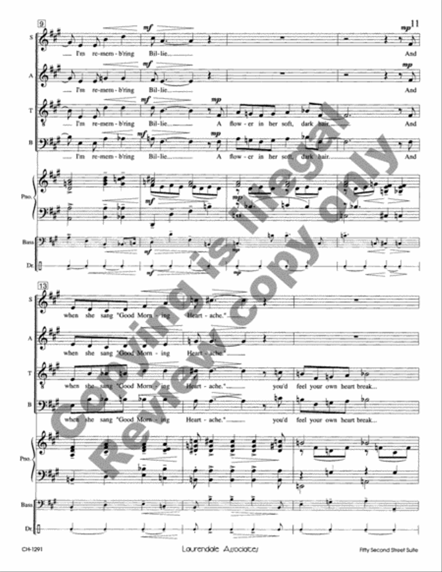 Fifty-Second Street Suite (Choral Score)