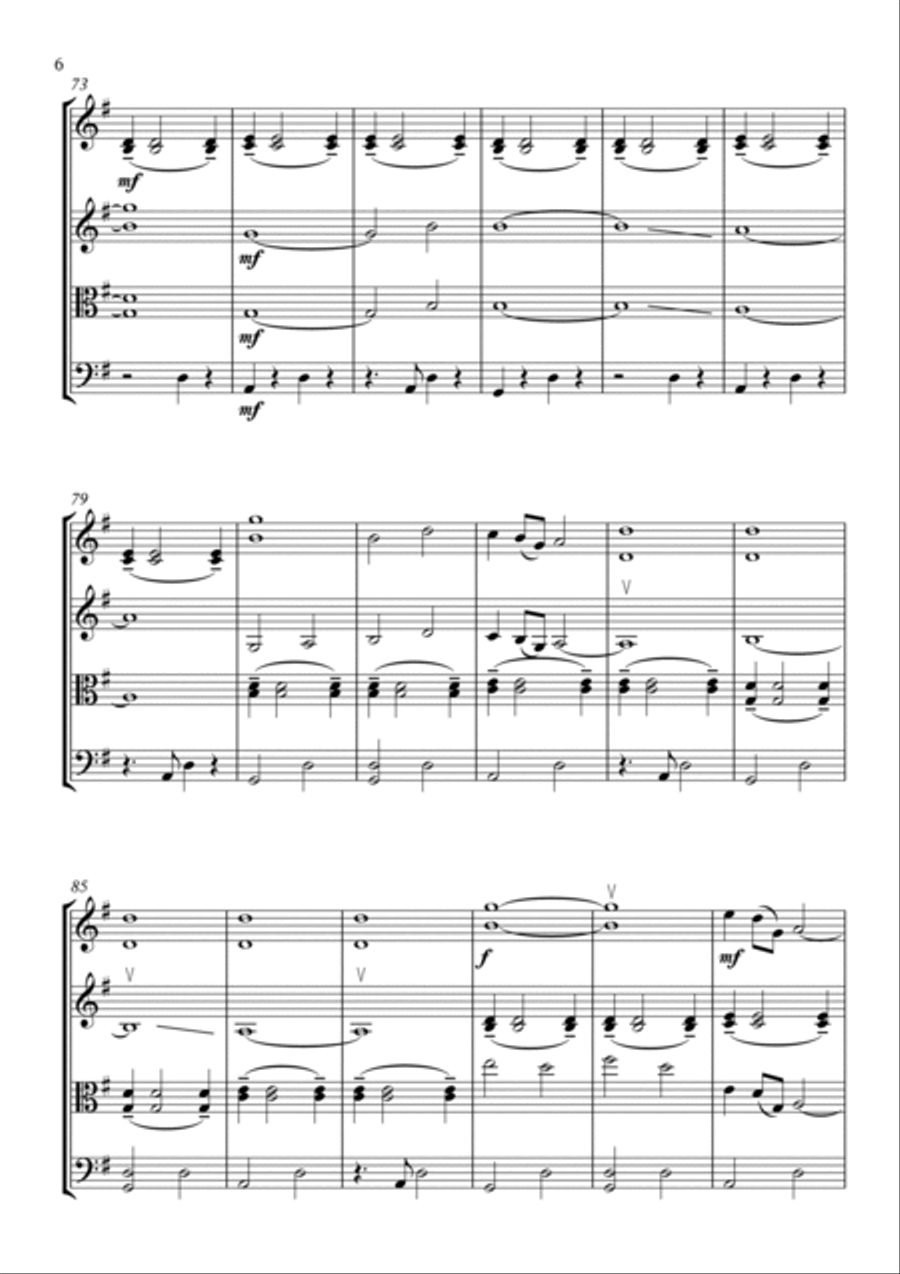 Starlings String Quartet scores gallery preview page 6