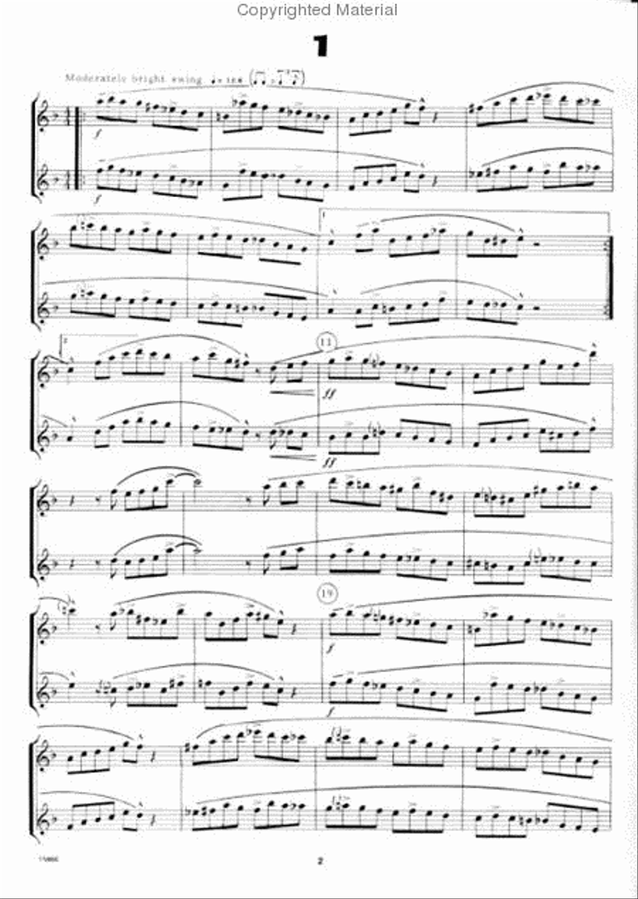 Six Jazz Duets, Volume 2 Woodwind Duet scores gallery preview page 2