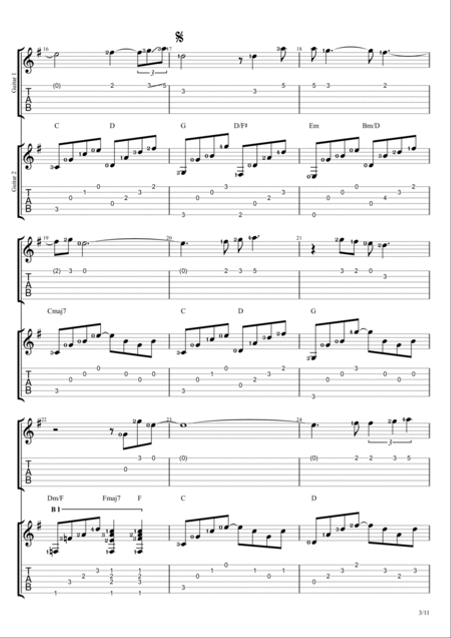 Endless Love Electric Guitar scores gallery preview page 3
