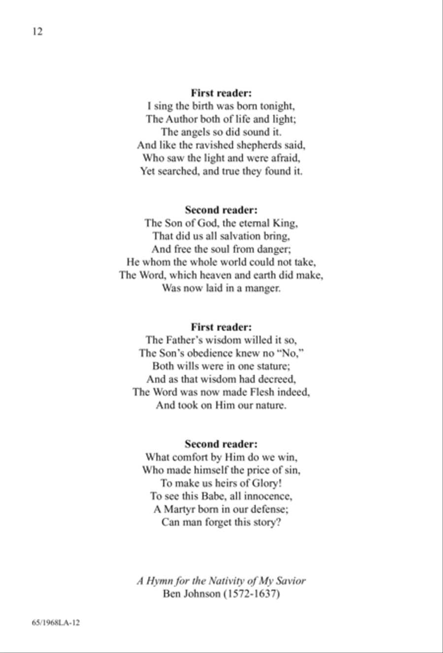 The Word Made Flesh 4-Part scores gallery preview page 14