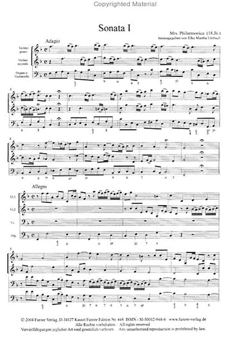 Triosonaten Vol I: Sonates