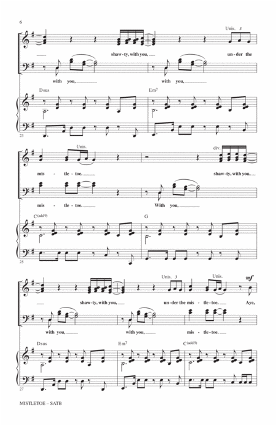 Mistletoe 4-Part scores gallery preview page 5