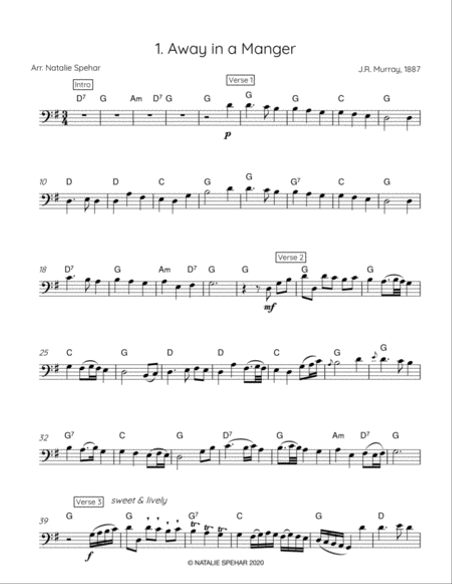 An Ornamented Christmas (for Solo Cello) - Holiday Favorites with Flair Cello Solo scores gallery preview page 2