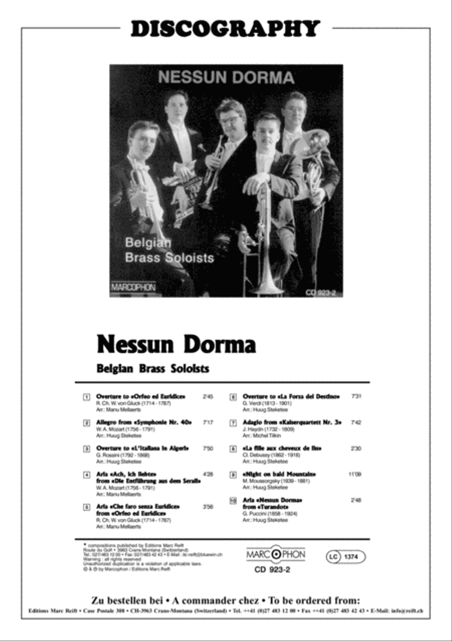 Ach, ich liebte Brass Quintet scores gallery preview page 3