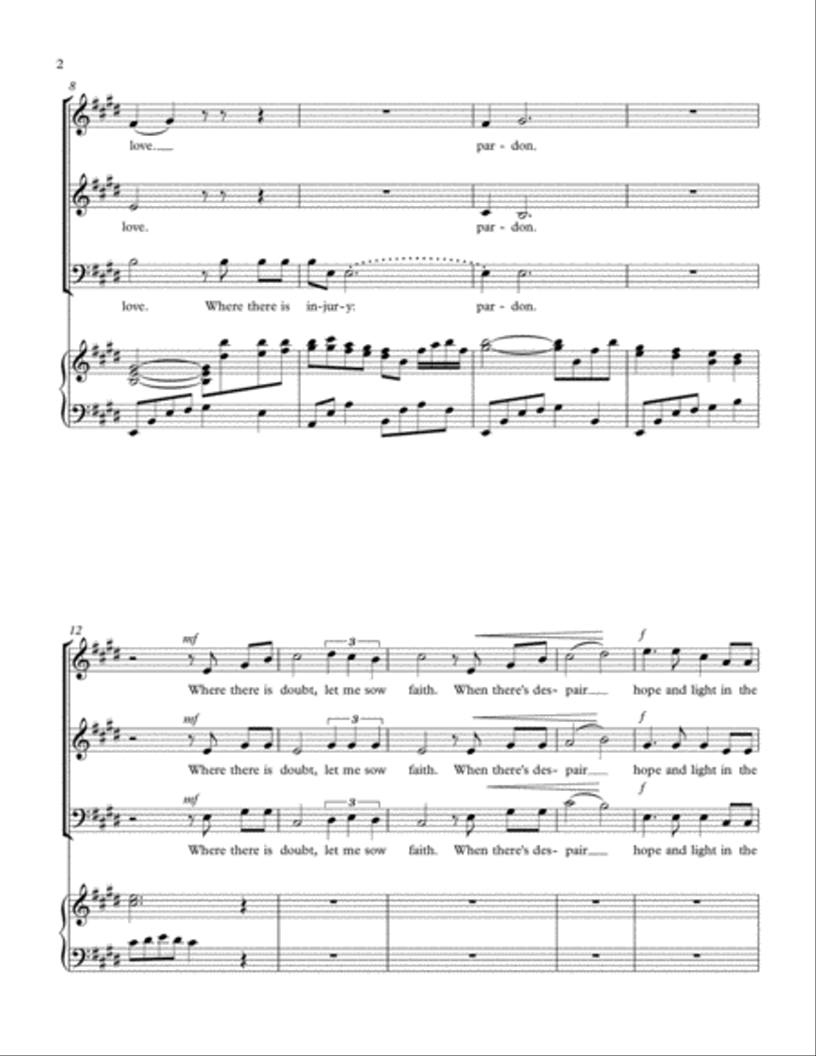 Lord, Make Me an Instrument 3-Part scores gallery preview page 2