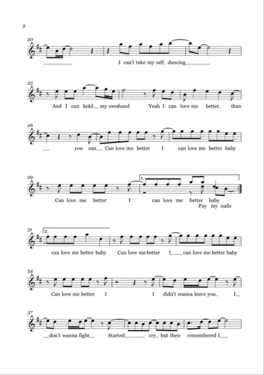 Flowers Flowers B-Flat Clarinet scores gallery preview page 2