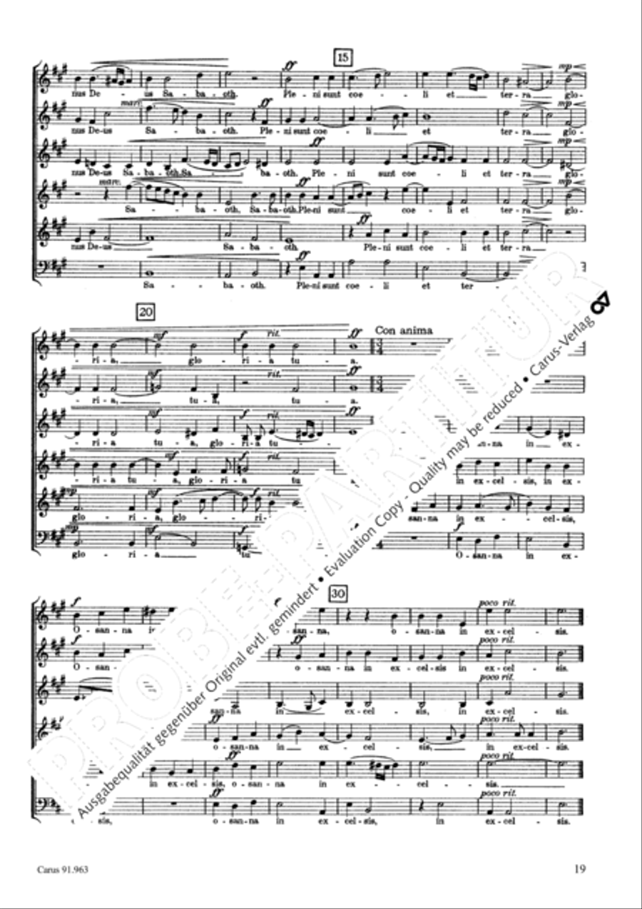 Missa Ecce nunc benedicite Choir scores gallery preview page 22