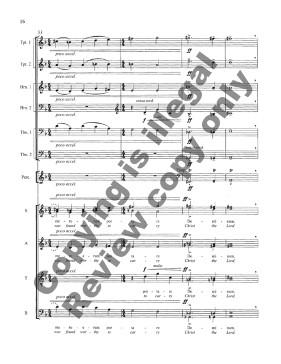 O Magnum Mysterium (Full Score) Choir scores gallery preview page 35