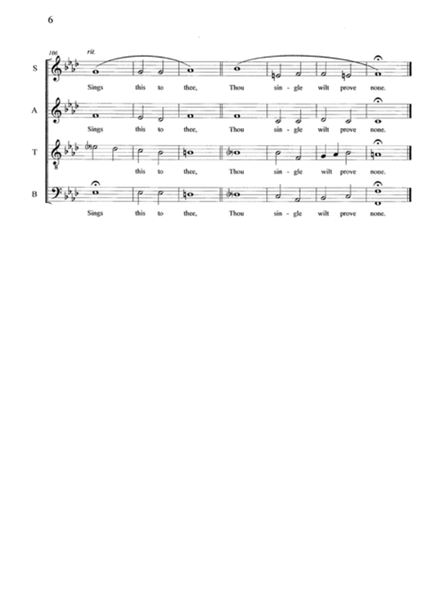 Five Shakespearean Sonnets - Composed by Graham Dickson-Place SATB a capella image number null