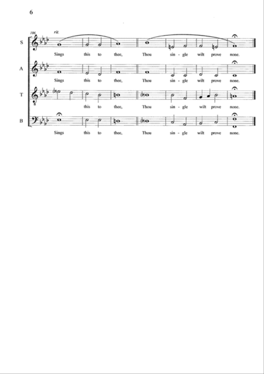 Five Shakespearean Sonnets - Composed by Graham Dickson-Place SATB a capella 4-Part scores gallery preview page 6