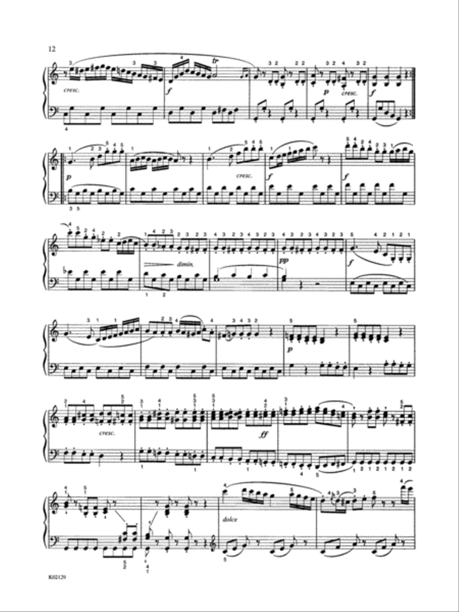 Clementi: Six Sonatinas, Op. 36, No. 3 Piano Solo scores gallery preview page 2