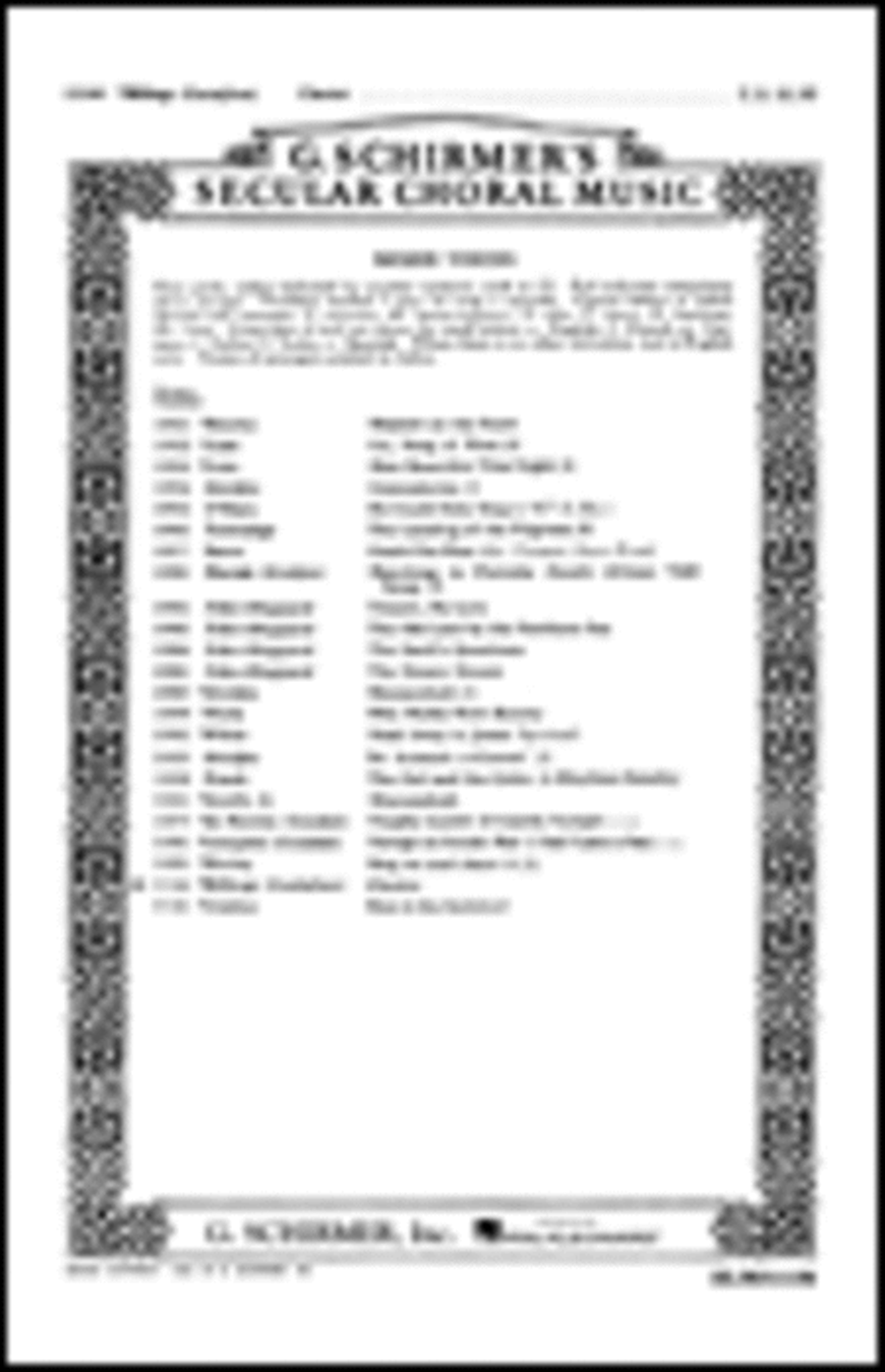 Chester A Cappella 4-Part scores gallery preview page 1