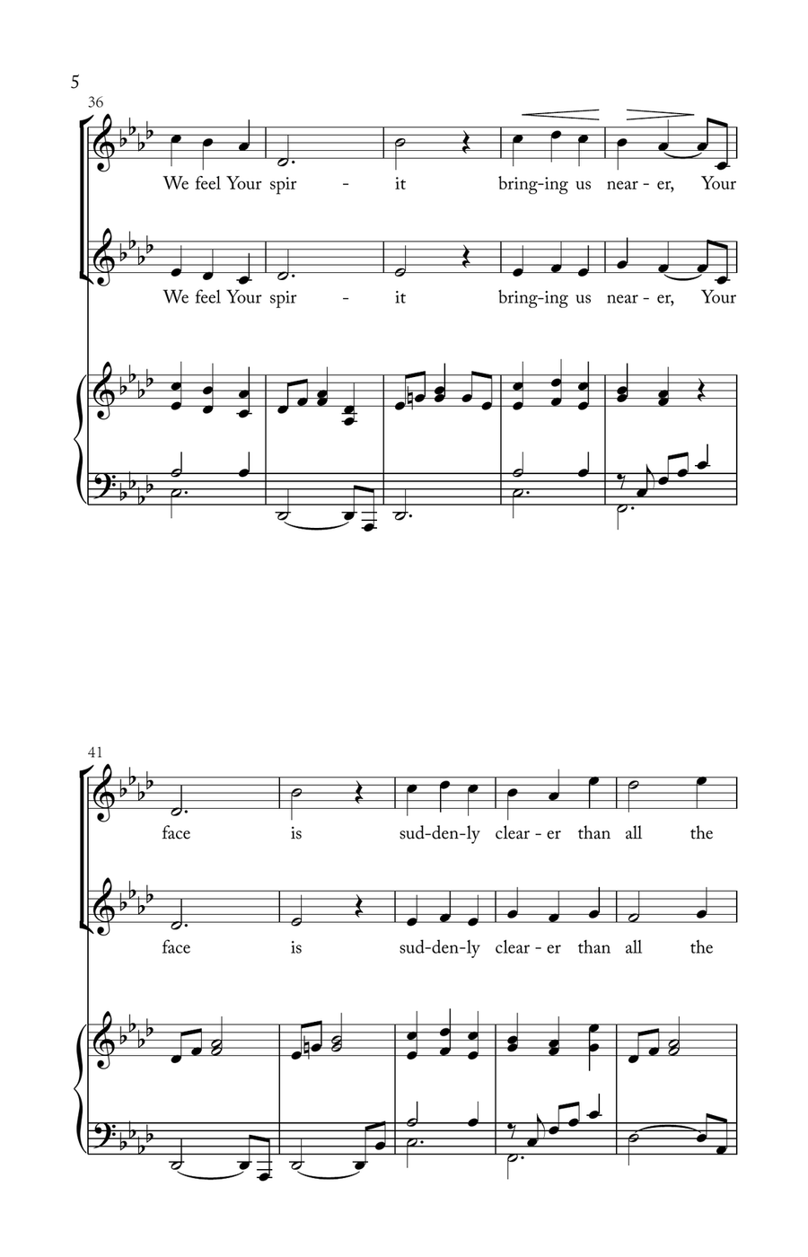 Father, We Are Here SSA scores gallery preview page 6