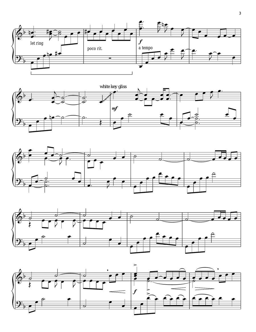 Tuscany Piano Solo scores gallery preview page 3