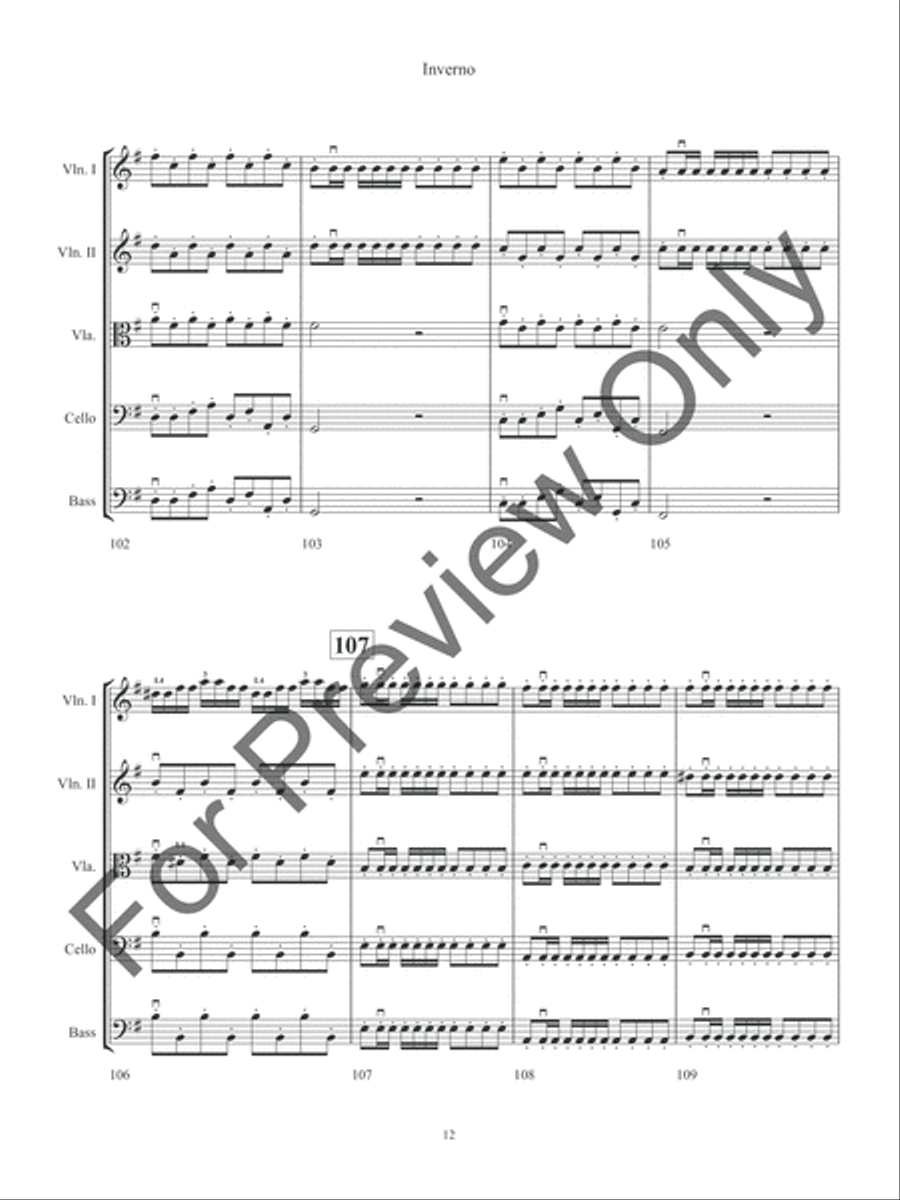 Inverno Inverno String Orchestra scores gallery preview page 15