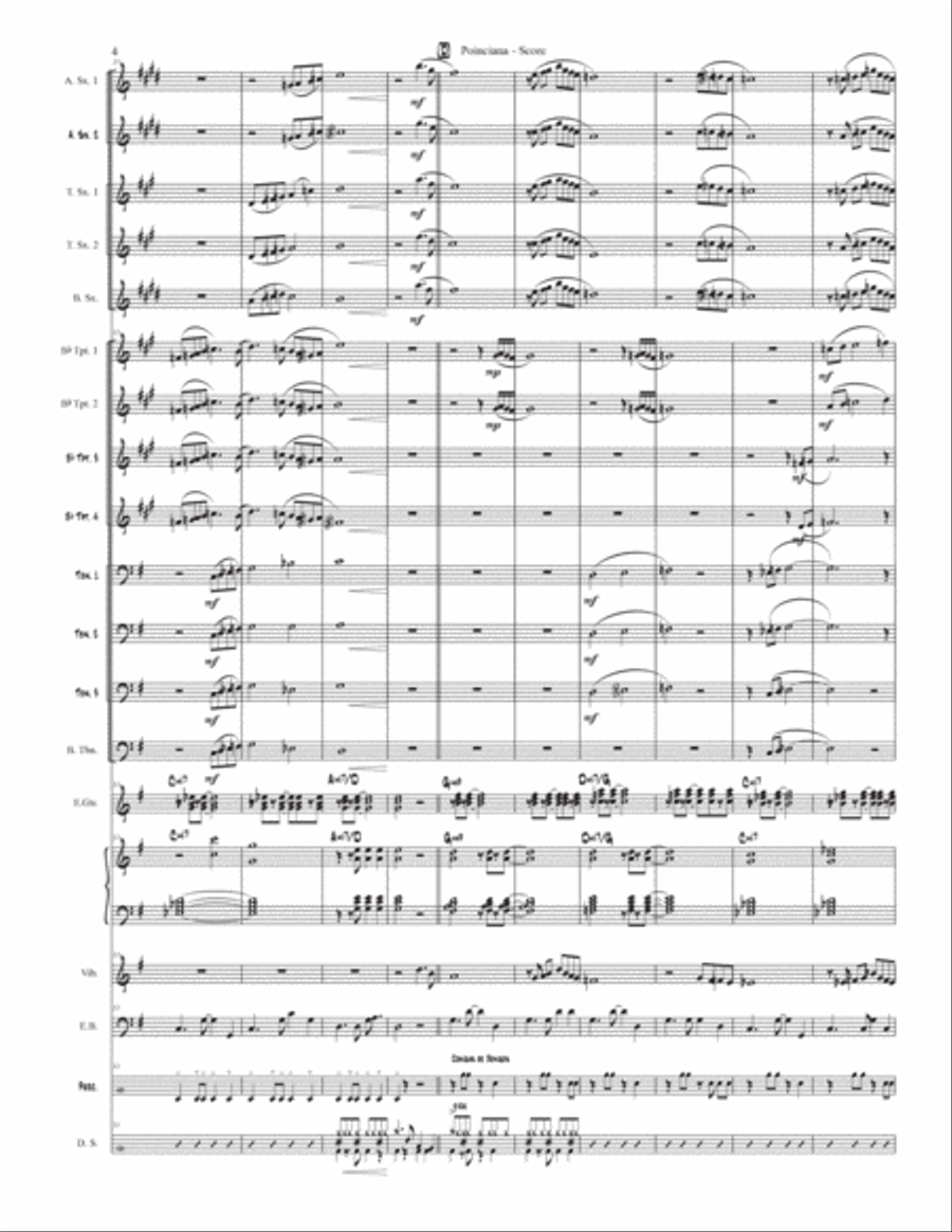 Poinciana (song Of The Tree) Jazz Ensemble scores gallery preview page 4