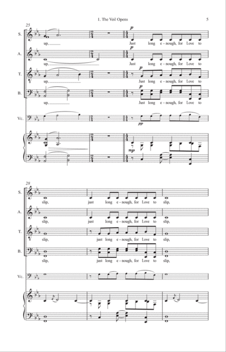The Sacred Veil (Collection) 4-Part scores gallery preview page 5