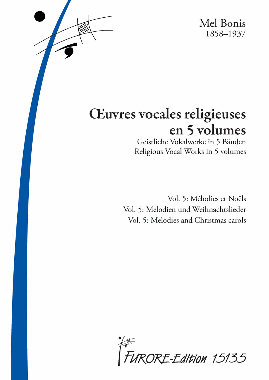 Œvres vocales religieuses en 5 volumes: Vol. 5: Melodies and Christmas carols SA scores gallery preview page 1