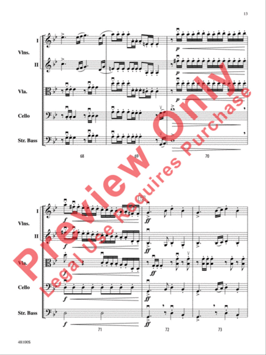 Prelude in G Minor String Orchestra scores gallery preview page 14