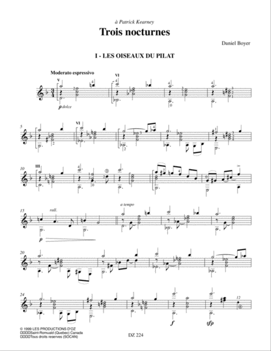 Trois nocturnes, La folichonne, Impressions