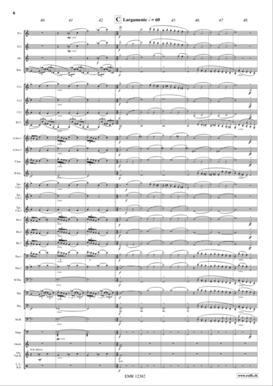 La Cathedrale Engloutie Concert Band scores gallery preview page 6