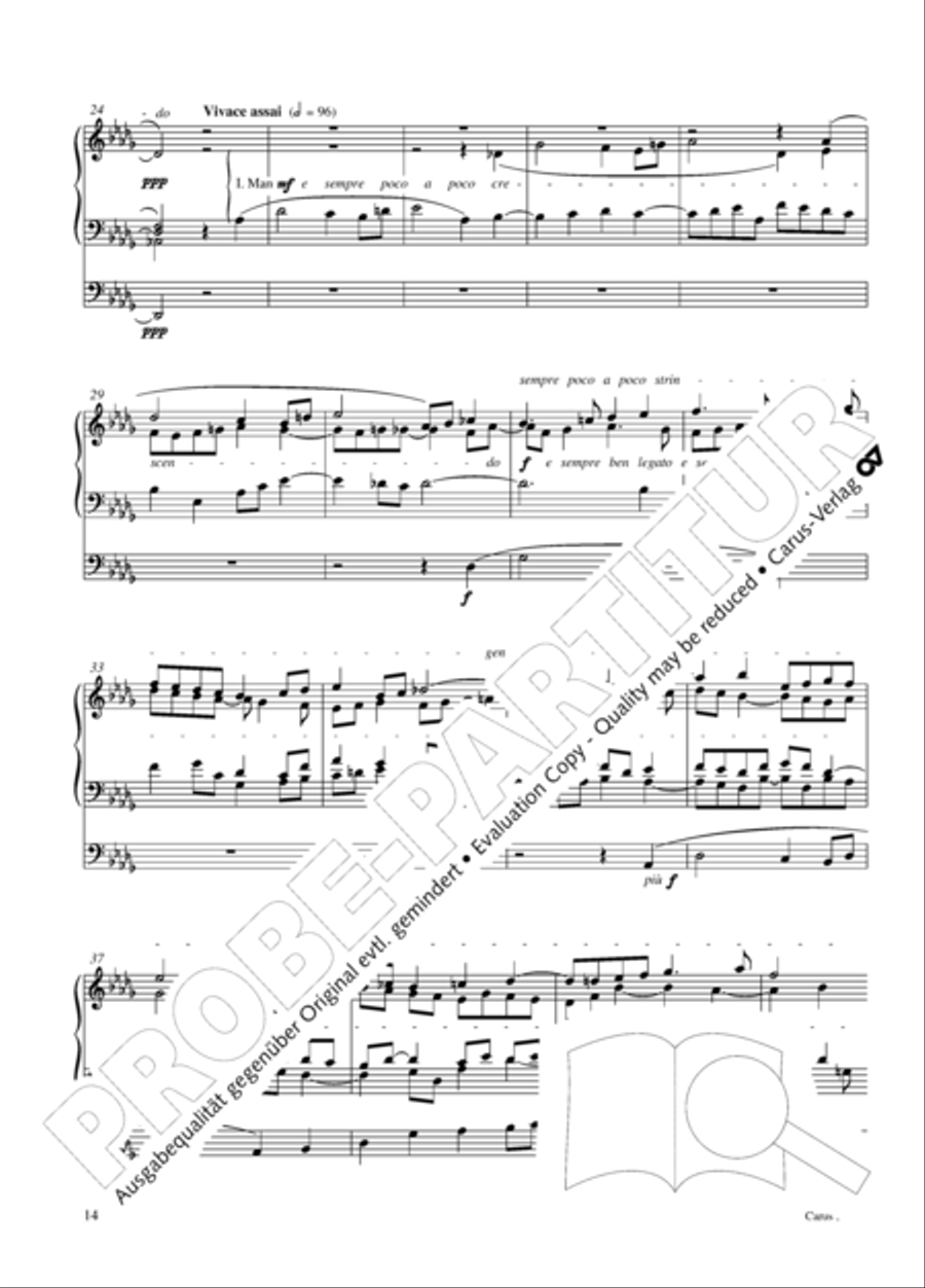 12 Stucke, Op. 59 Heft 2 Organ Solo scores gallery preview page 14