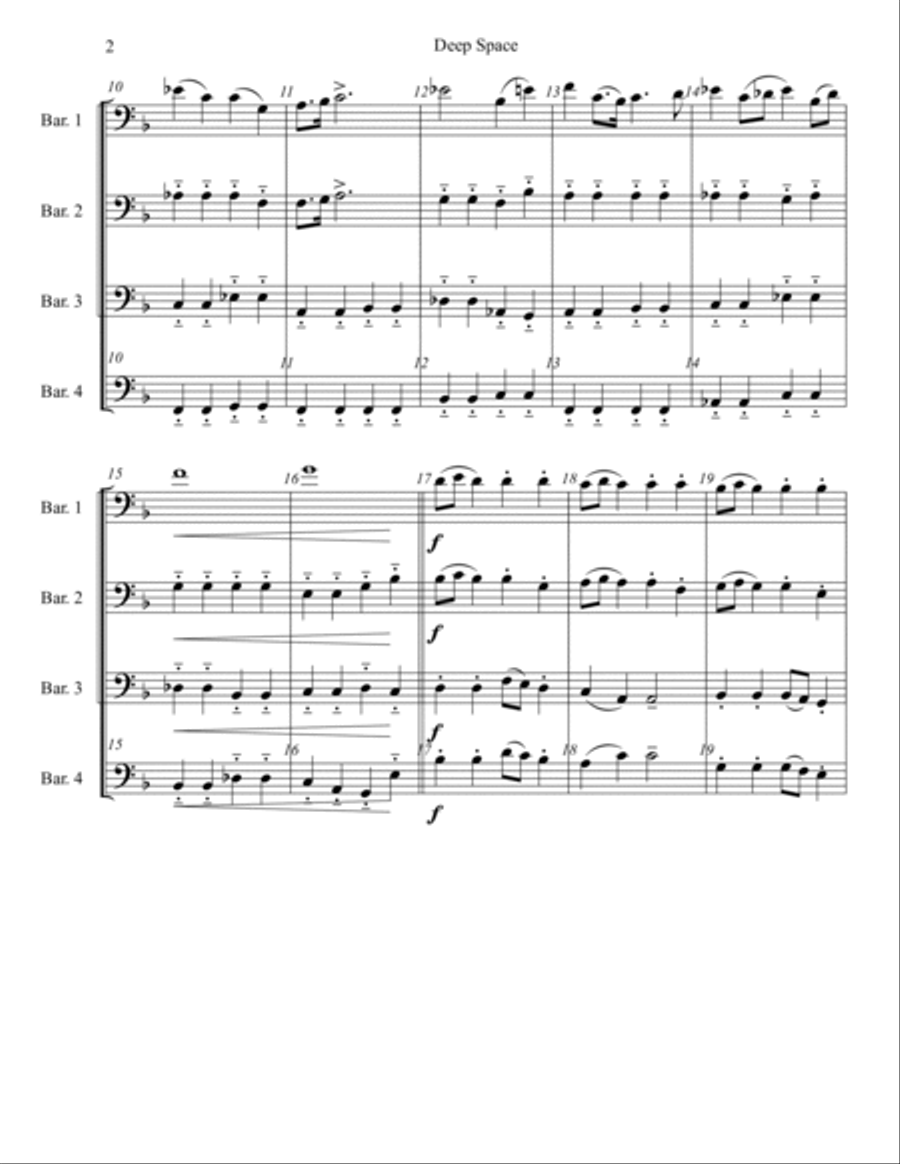 Deep Space Exploration Brass Ensemble scores gallery preview page 3