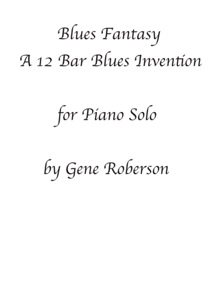 Blues Fantasy Piano Solo