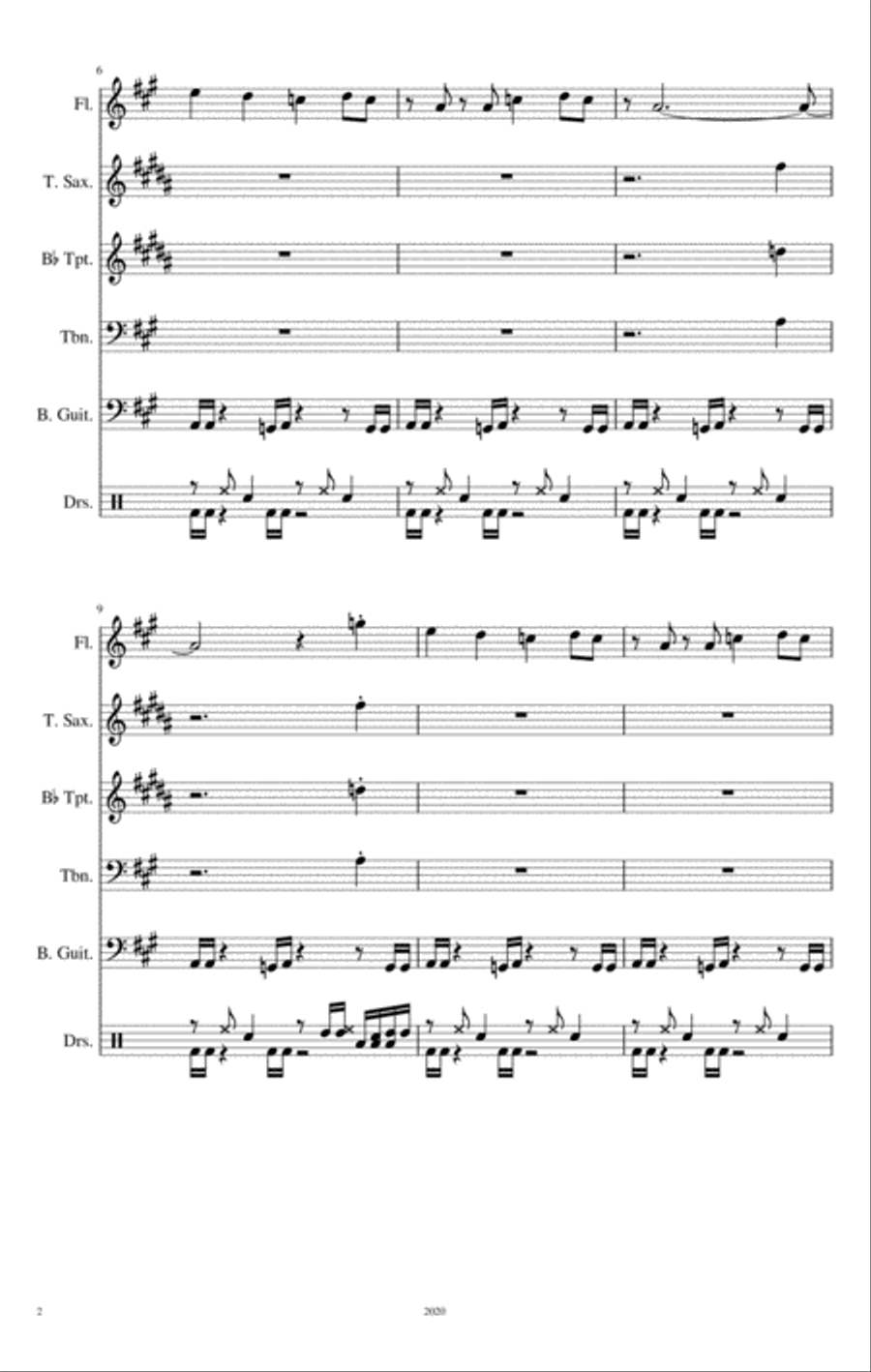 From The Jump Jazz Ensemble scores gallery preview page 2