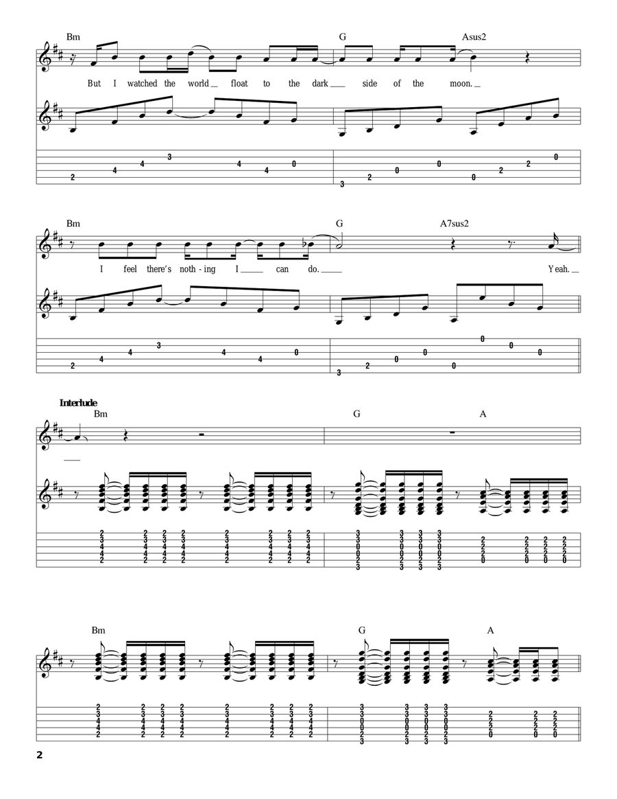 Kryptonite Acoustic Guitar scores gallery preview page 2