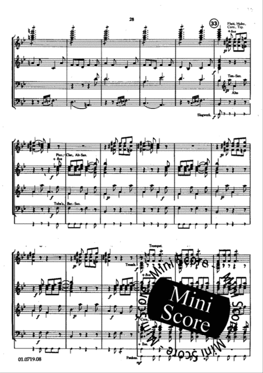 Le Carnaval Romain Concert Band scores gallery preview page 31