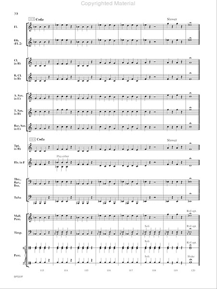 Aunt Rhodie's Diet Concert Band scores gallery preview page 31