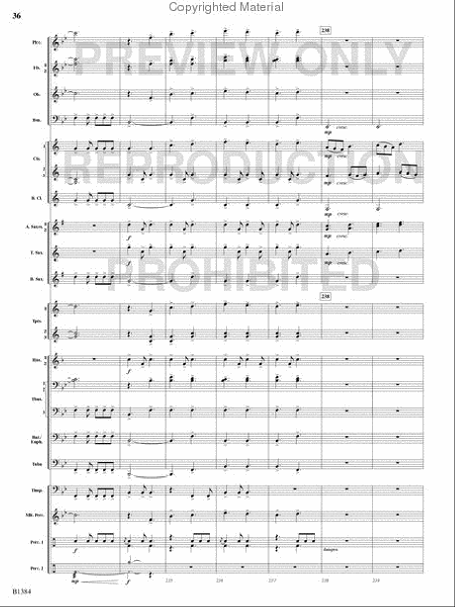 Summer Resounding! Concert Band scores gallery preview page 35