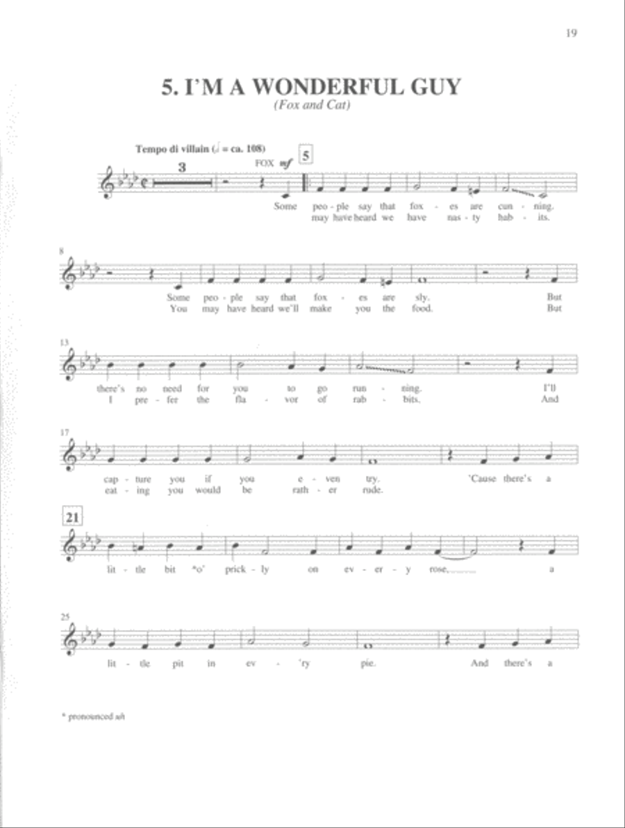 Pinocchio - Director's Score Unison Choir scores gallery preview page 4