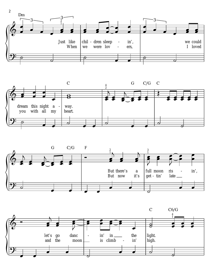 Harvest Moon Easy Piano scores gallery preview page 2
