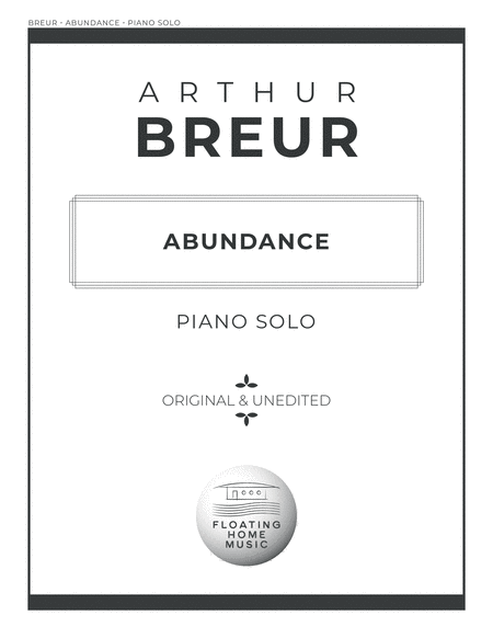 Abundance - Piano Solo image number null