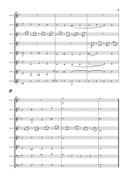 Lacrimosa (from Requiem in D minor, K. 626) for Horn Ensemble image number null