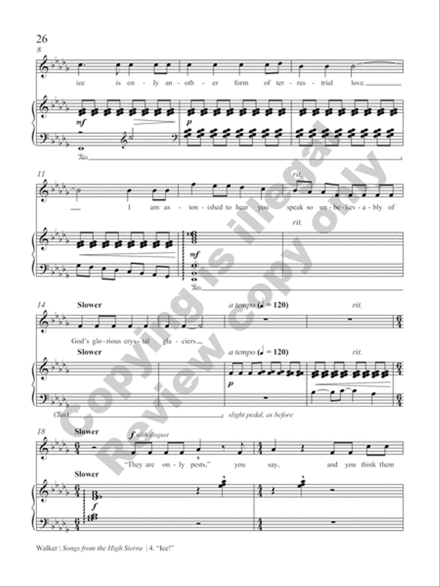 Songs from the High Sierra High Voice scores gallery preview page 33