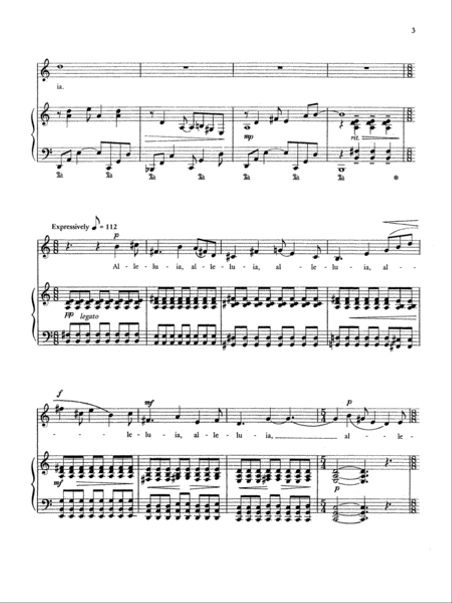 Alleluia Medium Voice scores gallery preview page 2
