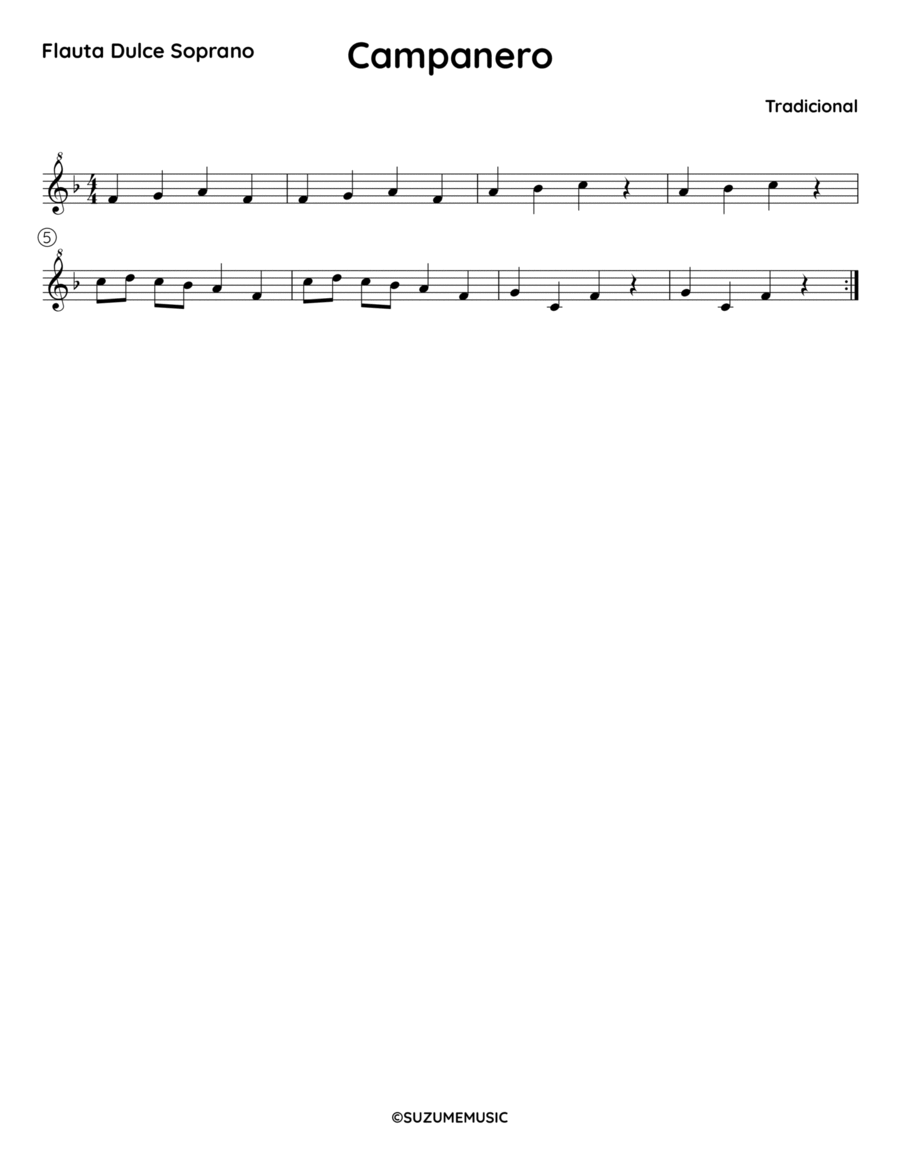 Campanero - F Campanero - F Flute Solo scores gallery preview page 1