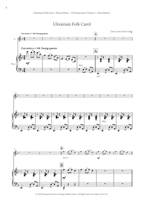 Ukrainian Folk Carol - Flute and Piano (swing style!) by Chris Lawry and Keri Degg. Includes FREE de