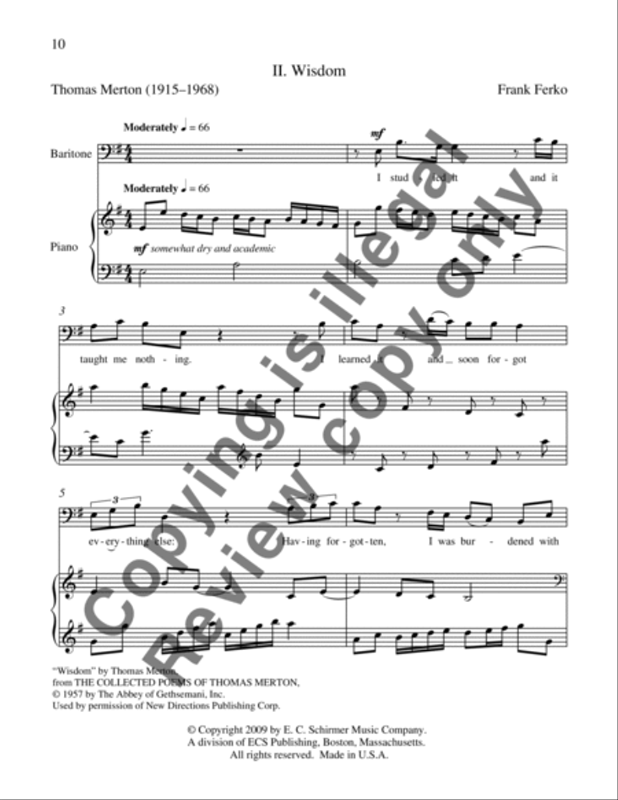Merton Songs Piano, Vocal scores gallery preview page 10