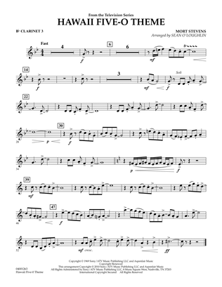 Hawaii Five-O Theme - Bb Clarinet 3