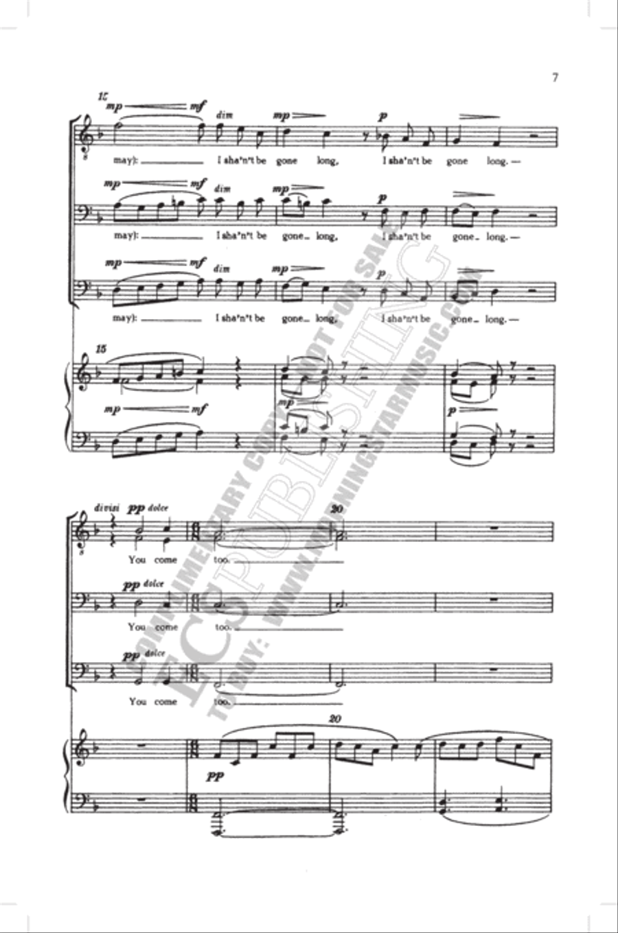 The Pasture 3-Part scores gallery preview page 6