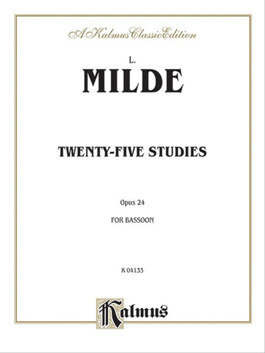 Twenty-five Studies Bassoon Solo scores gallery preview page 1