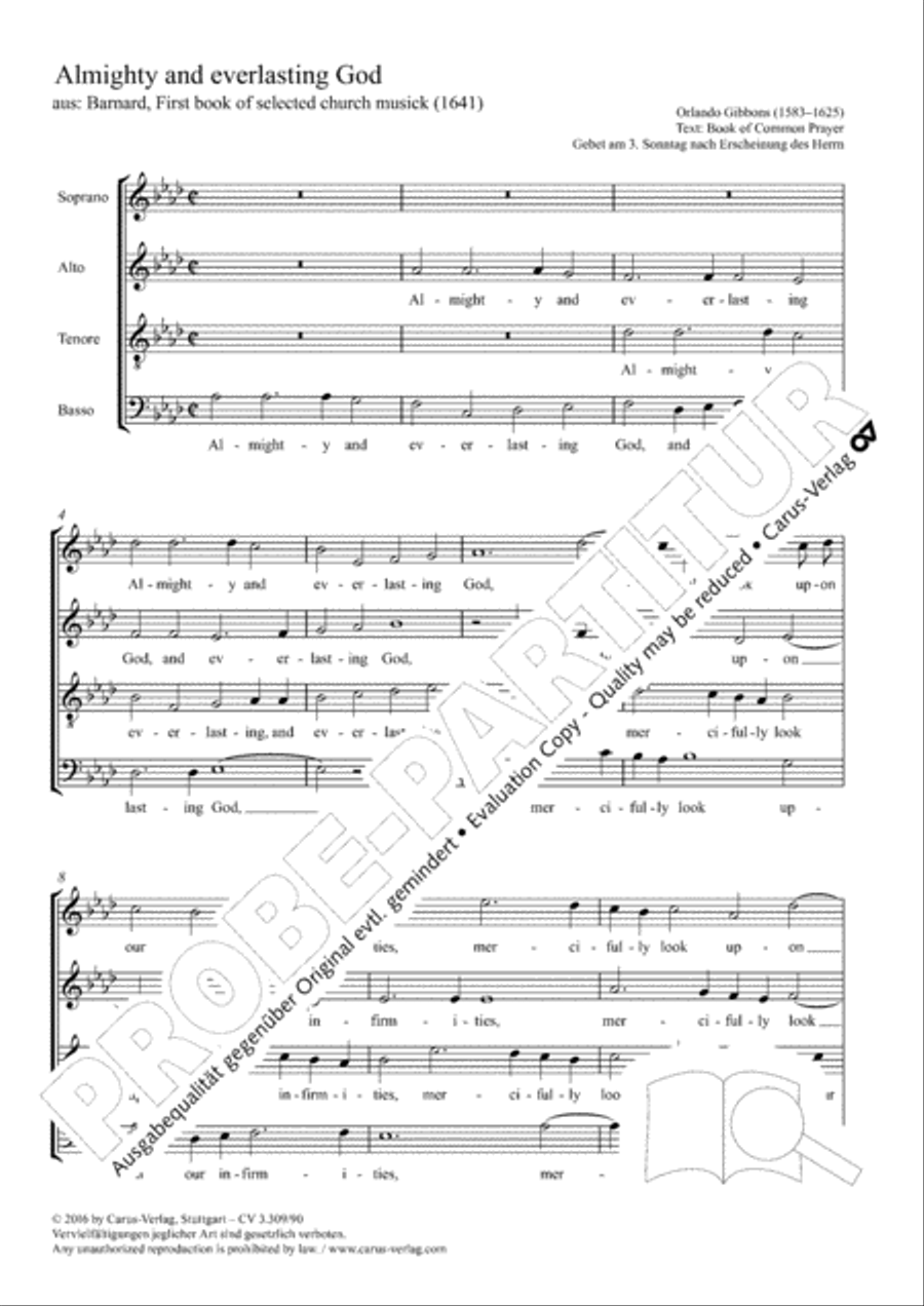 Almighty and everlasting God 4-Part scores gallery preview page 2