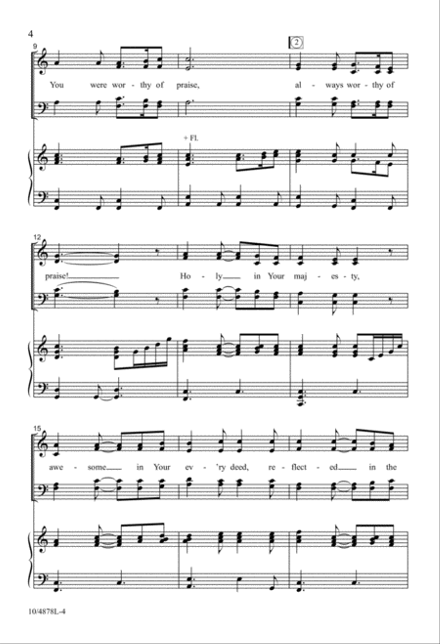 Always Worthy of Praise 4-Part scores gallery preview page 4