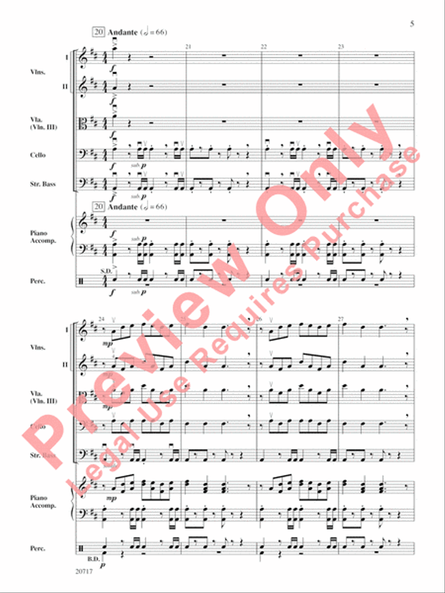 1812 Overture String Orchestra scores gallery preview page 5